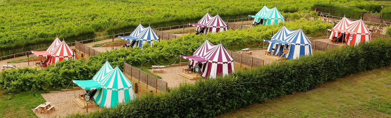 Leeds Castle Knights Glamping Hotel Bagian luar foto